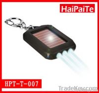 Portable LED keychain solar torch flashlight