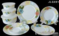 opal glass tableware set