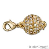 Crystal Magnetic Jewelry Clasp With Lobster Clasps