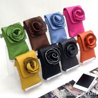 PU leather rose flower shape Mobile phone set/key bags