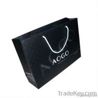 2012luxury black paper shopping bag