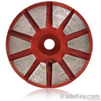 metal polishing pad for concrete