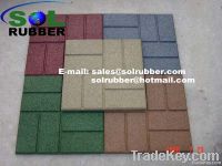 24"x24", 18"x18", 16"x16" rubber tiles rubber pavers