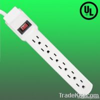 6 outlet US electrical floor surge protector/ power strip, UL listed