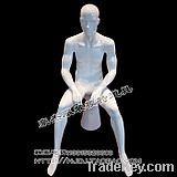 seated male mannequin