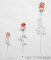 Handmade glass rose