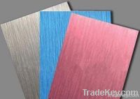 Silver/golden/blue/copper brushed aluminum composite panel