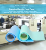 Wrapping material crepe paper