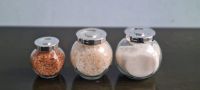 Glass Jars With Himalayan Salt