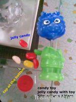 cartoon candy toy with jelly bean