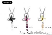 Rain butterfly series Austria  crystal necklace