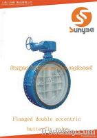 flange double eccentric butterfly valve