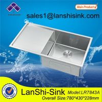 LR7843A stainless stell sinks kitchen handmade stainless steel bathroom sinks