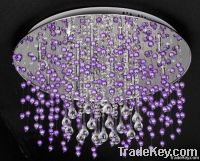 purple ball crystal chandelier