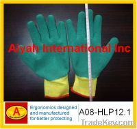 cheaper glove safety glove polyster liner latex glove ce stanard glove
