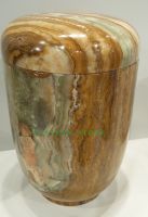 Onyx, Marble, Fossil Stone Ash Urn, Cremation Urn, Funeral Urn