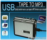 USB cassette and tape converter to iPOD MP3 CD portable player