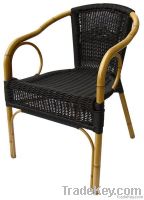 Aluminium Bamboo look Wicker Chair