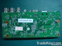 4ch D1 Real-time H.264 DVR PCB Board, Multilayer Electronic Printed Ci