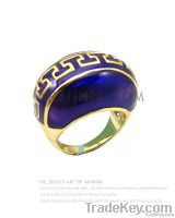 high quality alloy with 14k gold plated fashion rings