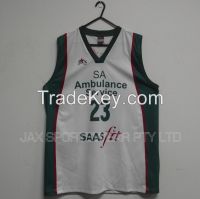 Sublimation printed basketball uniform 