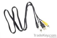 USB+AV CABLE For PENTAX OPTIO E30/E40/E50/E60/E70L/E75