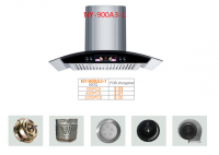 Durable class chimney/range hood with durable stainless steel filter, super silence, cooker hood