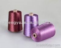 Dyed viscose filament yarn
