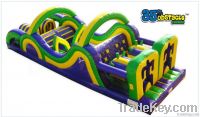 inflatable bouncy castle  35ft obstacle  course