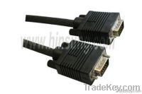 VGA 15p M/F cable with ferrites