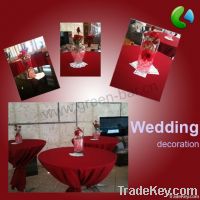 Wedding decoration of water beads