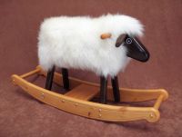 Ivory Fleece Rocking Lamb