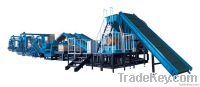 Waste tire recycling processing production line