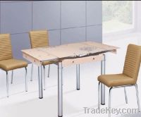 Glass Extendible Dining Table
