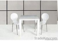 Dining Set, Measuring 800 x 800 x 760mm and 410 x 420 x 860m