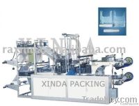 Rolled T shirt/shopping bag making machine, double layer