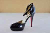 casual lady shoes(high heel;womenPU shoes)