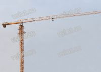 10t topless tower crane frequency QTZ160 TC6516 construction tower crane with Schneider invertor L46A1 split mast section used in Cambodia
