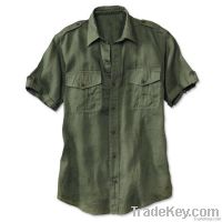 Men's Linen Bush Shirts