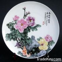 Porcelain Commemorative Plate for promotion
