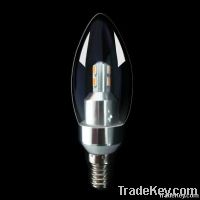 3w/4w e27 e12 e14 clear led candle bulb