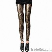 Seamless Leggings with Leopard Printing