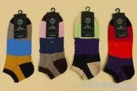 2012 high-end colored cotton men ankle socks