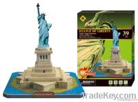 3D puzzle diy toys education toys Famous construction