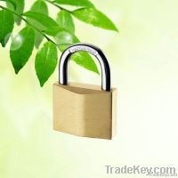 keyed alike brass padlock