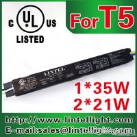 UL listed T5 fluorescent lamp light slim electronic ballast