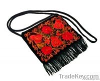 Velvet emboridery coir purse
