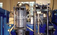 Plastic extrusion blowing molding machine