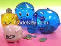 Plastic Piggy Bank for Money Saving