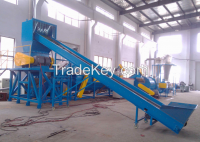 500kg PE Plastic Crushing Washing Drying & Granulating Production Line